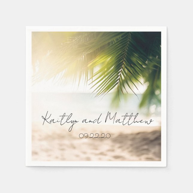 Den bästa sommaren Bröllop Pappersservett (Framsidan)