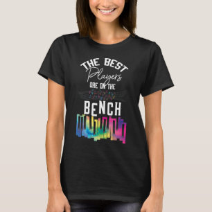 Den bästa spelaren är på Bench Piano Tangentbord T Shirt