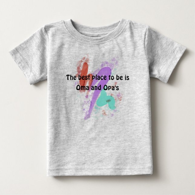 Den bästa Ställe är Oma och Opa T Shirt (Framsida)