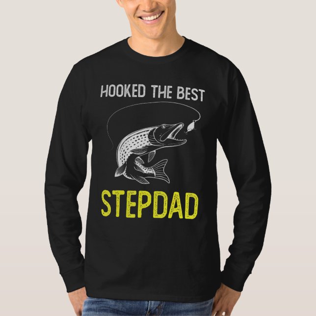 Den bästa Stepdad-fisken i Fars dag T Shirt (Framsida)