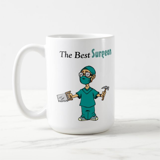 Den bästa Surgeon-finne kaffe Mugg ger två ton  (Vänster)