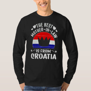 Den bästa Svärmorna är Kroatien Mammor T Shirt