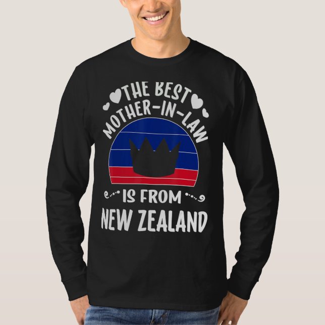 Den bästa Svärmorna Nya Zeelander Nya Zeeland T Shirt (Framsida)