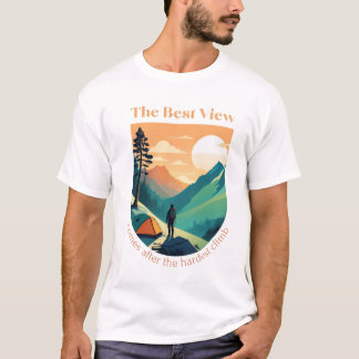 Den bästa synen kommer efter den svåraste klättrin t shirt