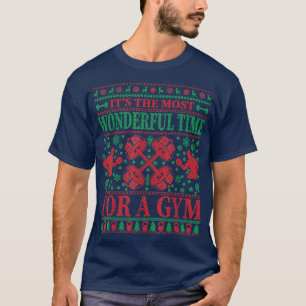 Den bästa tiden för en gym, läcker julsötad t shirt
