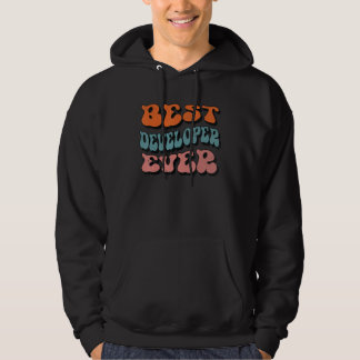 Den bästa utvecklaren någonsin, Distress Retro Gro Hoodie