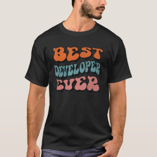Den bästa utvecklaren någonsin, Distress Retro Gro T Shirt