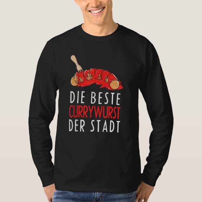 Den bästa valutaswurst Der Stadt Snack Box T Shirt (Framsida)