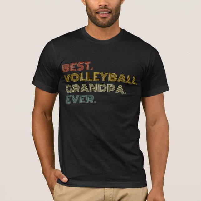 den bästa volleyball-farfar någonsin för pappa t shirt (Framsida)