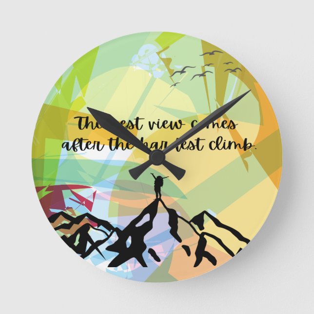 Den bästa vyn kommer efter det svåraste klimatet rund klocka (Framsida)