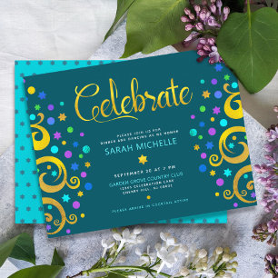 Den Bat mitzvah guldfärgen Livets träd Modern Tilläggskort