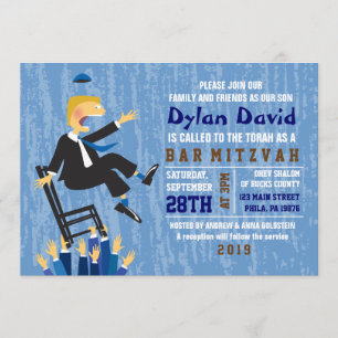 Den Bat mitzvah inbjudan till ordföranden för Hora