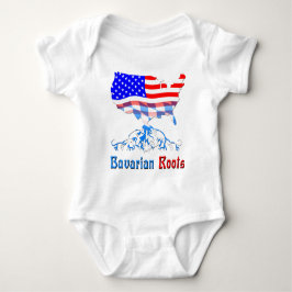 Den bayerska amerikanen rotar babyutslagsplatsen t-shirt