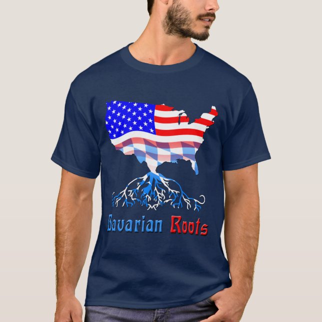 Den bayerska amerikanen rotar T-skjortan Tee Shirt (Framsida)
