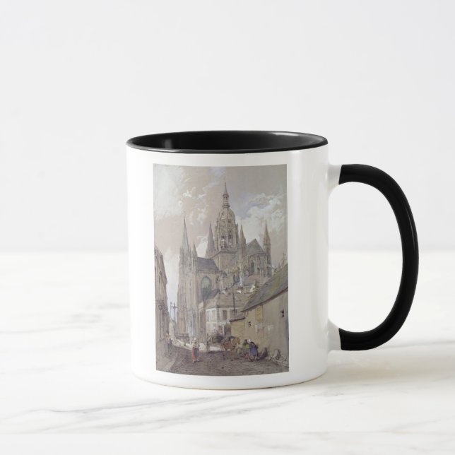 Den Bayeux domkyrkan, beskådar från southeasten Mugg (Höger)
