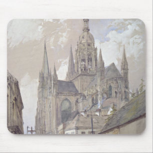 Den Bayeux domkyrkan, beskådar från southeasten Musmatta