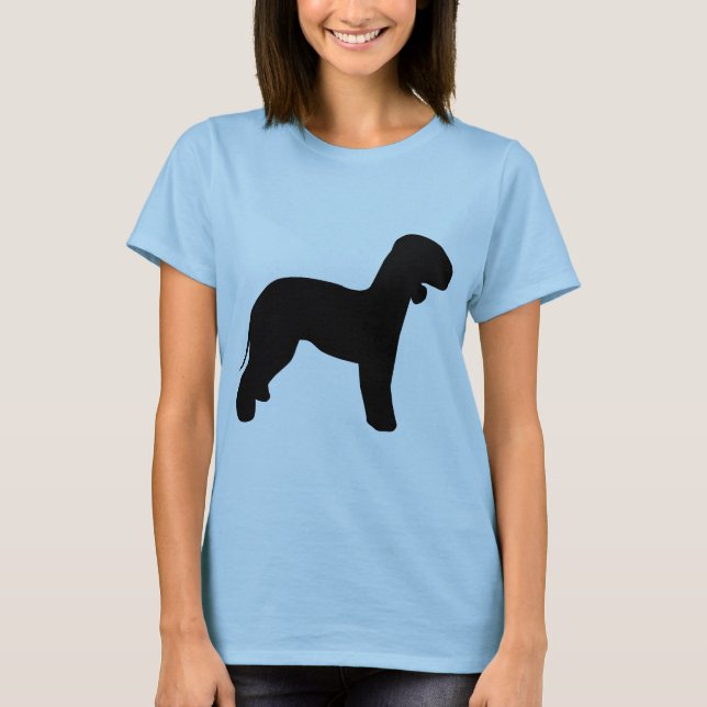 Den Bedlington terrieren utrustar T-shirt (Framsida)