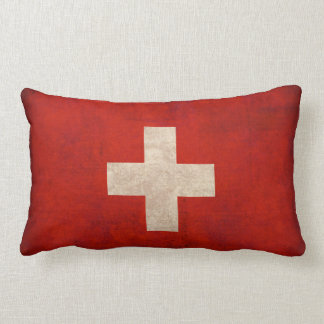 Den bedrövade Schweitz flagga kudder Lumbarkudde
