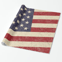 Den bedrövade vintageamerikanska flaggan
