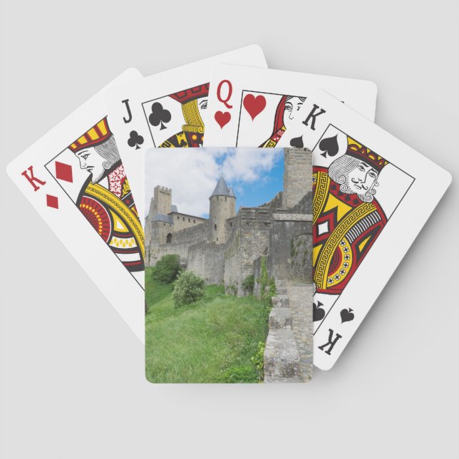 Den befästa staden Carcassonne Casinokort (Baksidan)