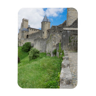 Den befästa staden Carcassonne Magnet