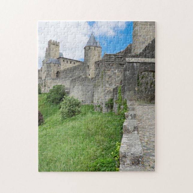Den befästa staden Carcassonne Pussel (Vertikal)