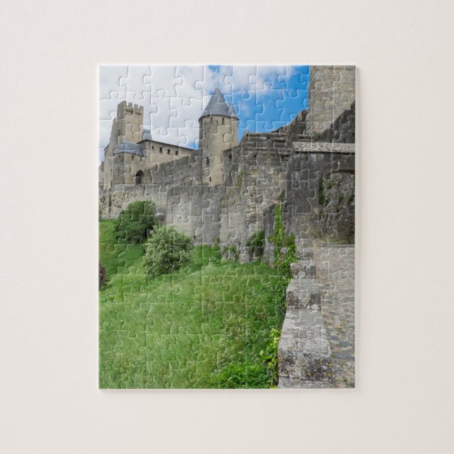 Den befästa staden Carcassonne Pussel (Vertikal)