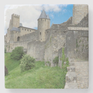 Den befästa staden Carcassonne Stenunderlägg