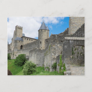 Den befästa staden Carcassonne Vykort