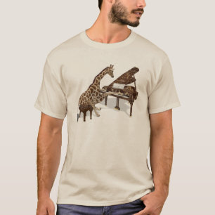 Den begåvade giraffet leker flygeln t shirt