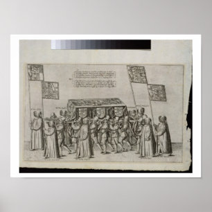 Den begravnings- cortegen av herr Philip Sidney Poster