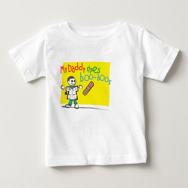 Den begynna T-tröja min pappa fixar Bu-Bu T Shirt (Framsida)