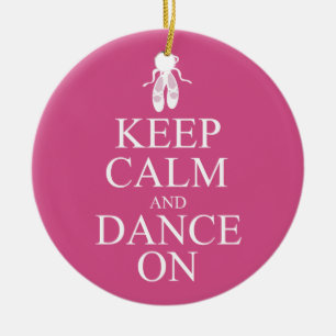 Den behållalugn och dansen på Ballerina skor ros Julgransprydnad Keramik