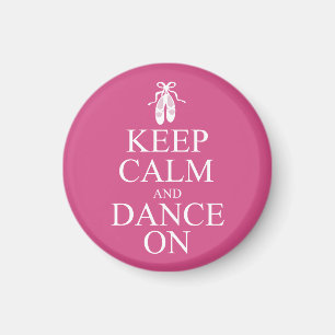 Den behållalugn och dansen på Ballerina skor ros Magnet