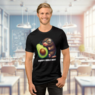 Den bekväma Avogadros måndag i Avocado Lycklig T Shirt