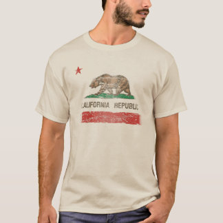 Den bekymrade Kalifornien republiken sjunker T-shirt