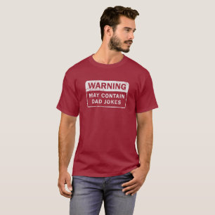 Den bekymrade pappan skojar varningsetiketten t shirt