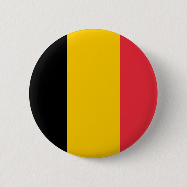 Den Belgien flagga knäppas Knapp (Framsida)