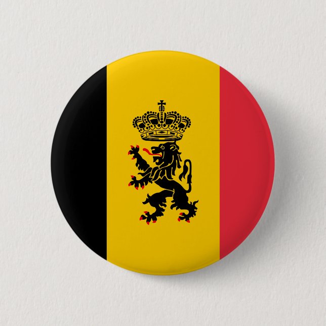 Den Belgien statlig flagga knäppas Knapp (Framsida)