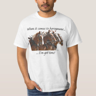 Den belgiska hästen driver t shirt