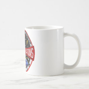 Den bemannade rymdskeppmittens beskickning kaffemugg