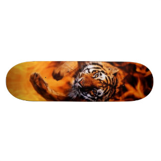 Den Bengal tigerbanhoppningen flammar SB Mini Skateboard Bräda 18,7 Cm