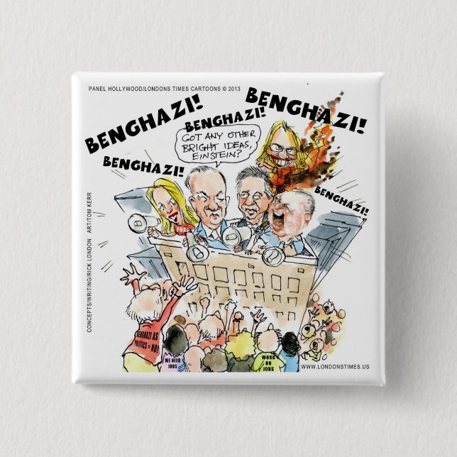 Den Benghazi Shuffle Roligt Knapp (Framsida)