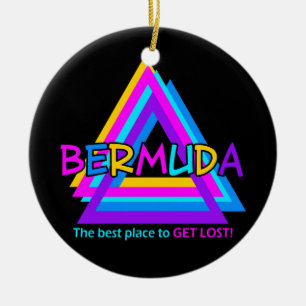Den BERMUDA TRIANGELprydnaden - skräddarsy Julgransprydnad Keramik