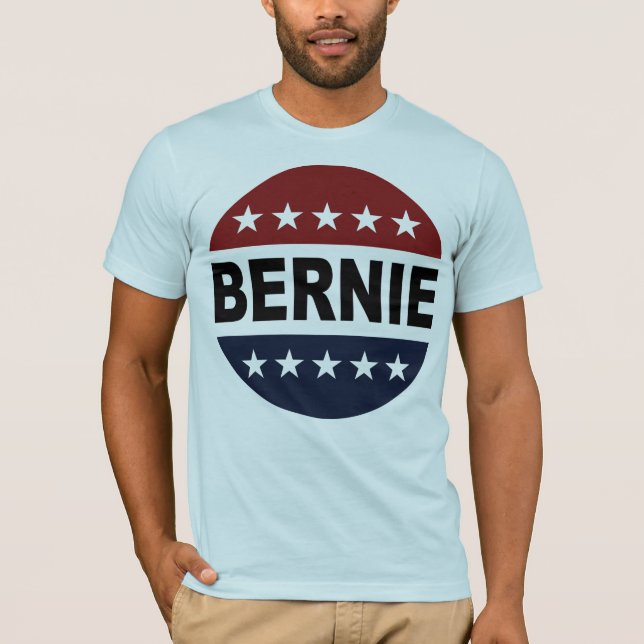 Den Bernie slipmaskinskjortan - rösta Bernie som T Shirt (Framsida)