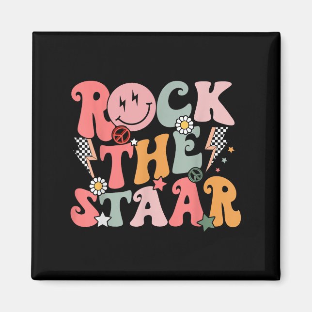 Den berömda Groovy-testdagen Sten Staar Motivation Magnet (Framsidan)