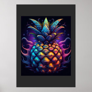 Den Berömda Mandelbrot Ananasen Poster