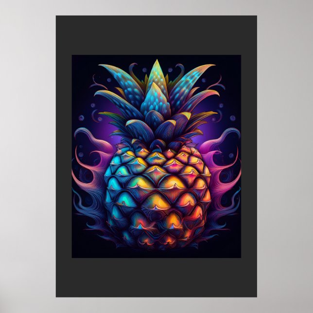 Den Berömda Mandelbrot Ananasen Poster (Framsidan)