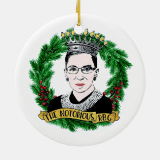 Den berömda RBG Ruth Bader Ginsburg-julen Julgransprydnad Keramik