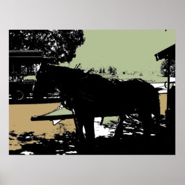 Den berömda rulley Horse of Stanley Park Poster